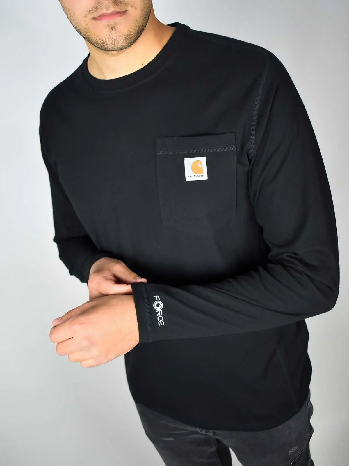 104617&#x20;Work&#x20;T-shirt&#x20;Long&#x20;Sleeve&#x20;Force&#x20;Flex&#x20;-&#x20;Carhartt