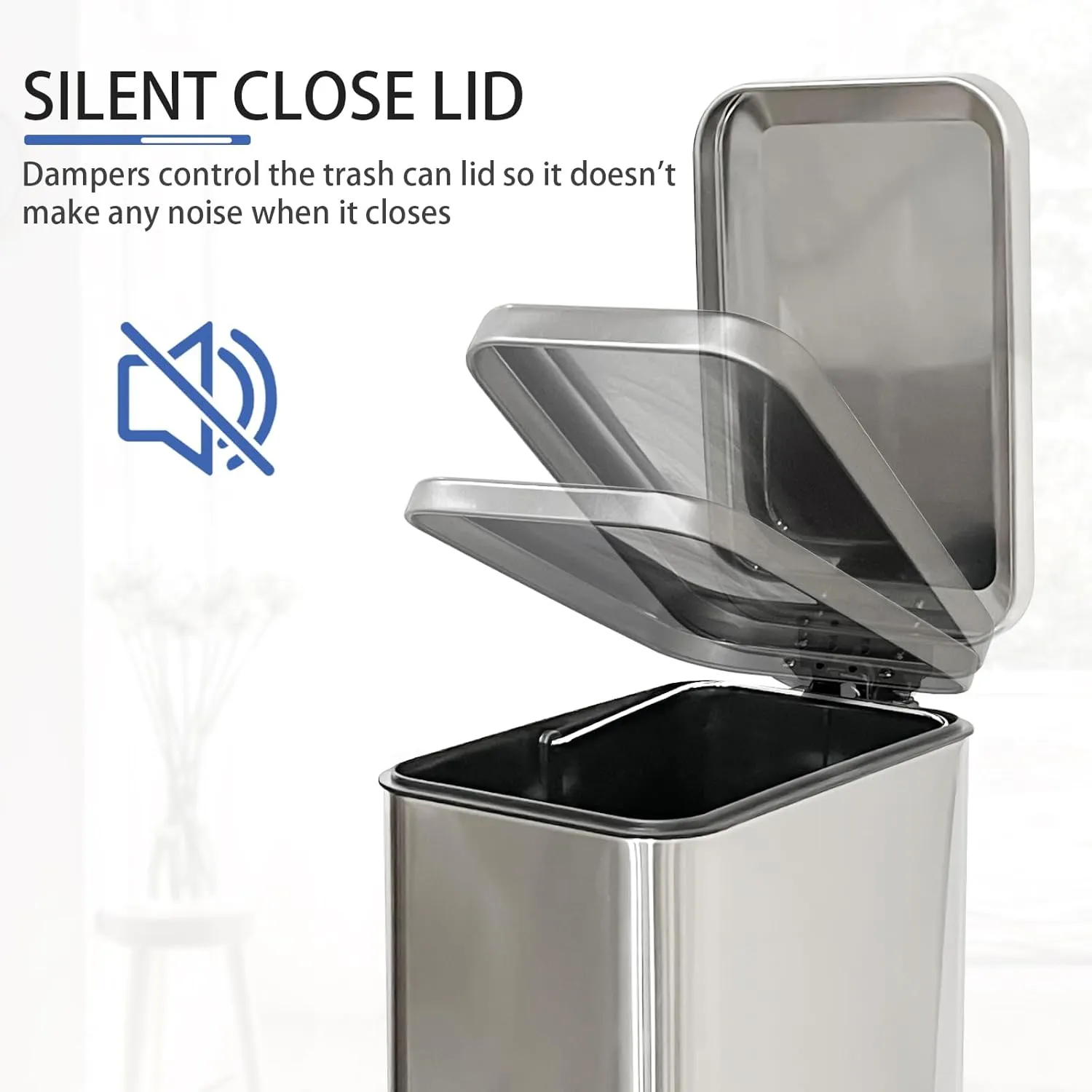 10L Slim Kitchen Trash Can