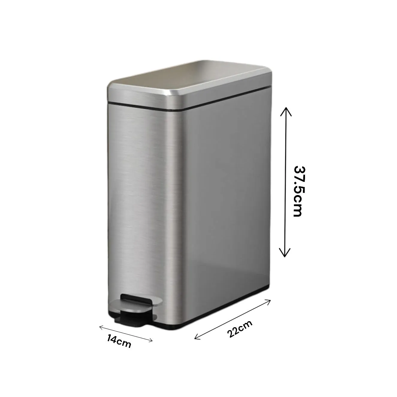 10L Slim Kitchen Trash Can