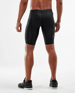 2XU Men's COMPRESSION SHORTS : MA3851B - BLK/NRO