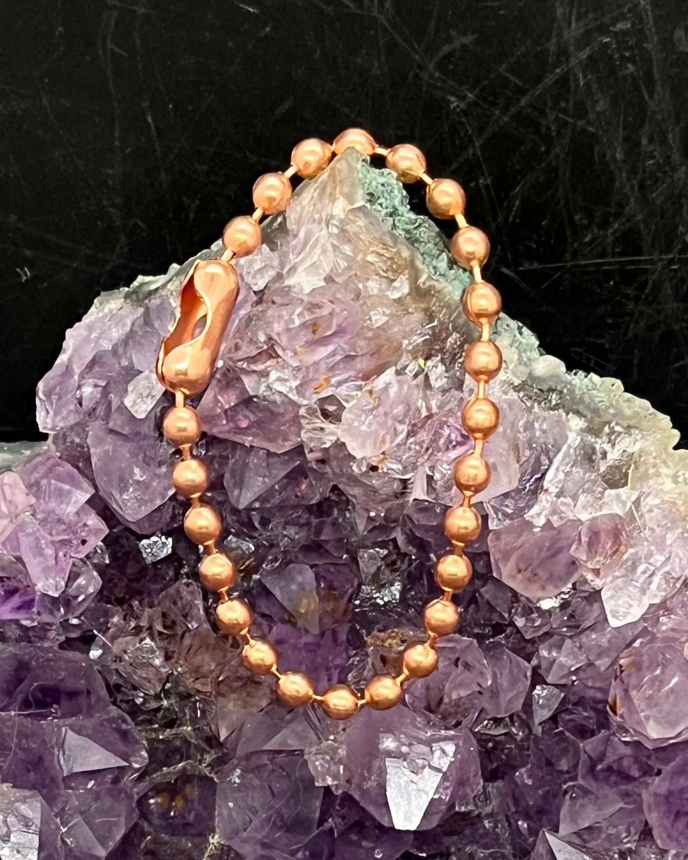 4.2 mm Copper Bead Chain Bracelet