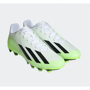 Adidas Adults Football Boots X Crazyfast.4 FxG White/Black/Lucid Lemon