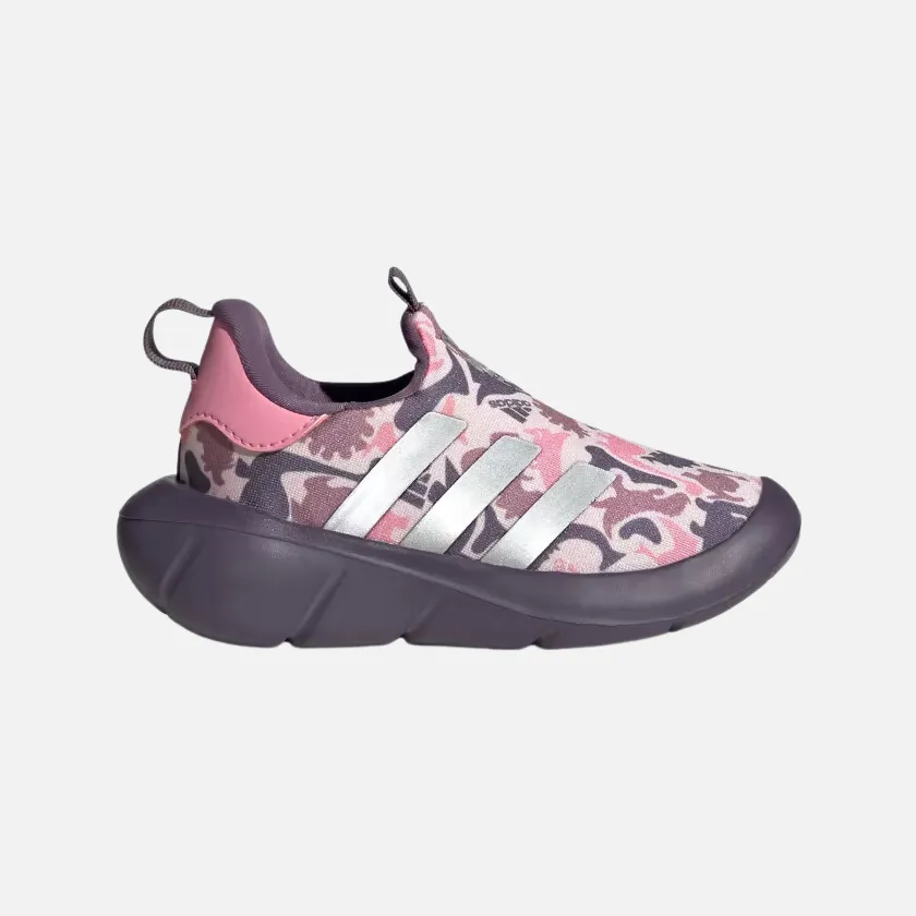 Adidas Monofit Slip on Kids Unisex Shoes (0-3 Years) -Clear Pink/Silver Metallic/Wonder Orchid