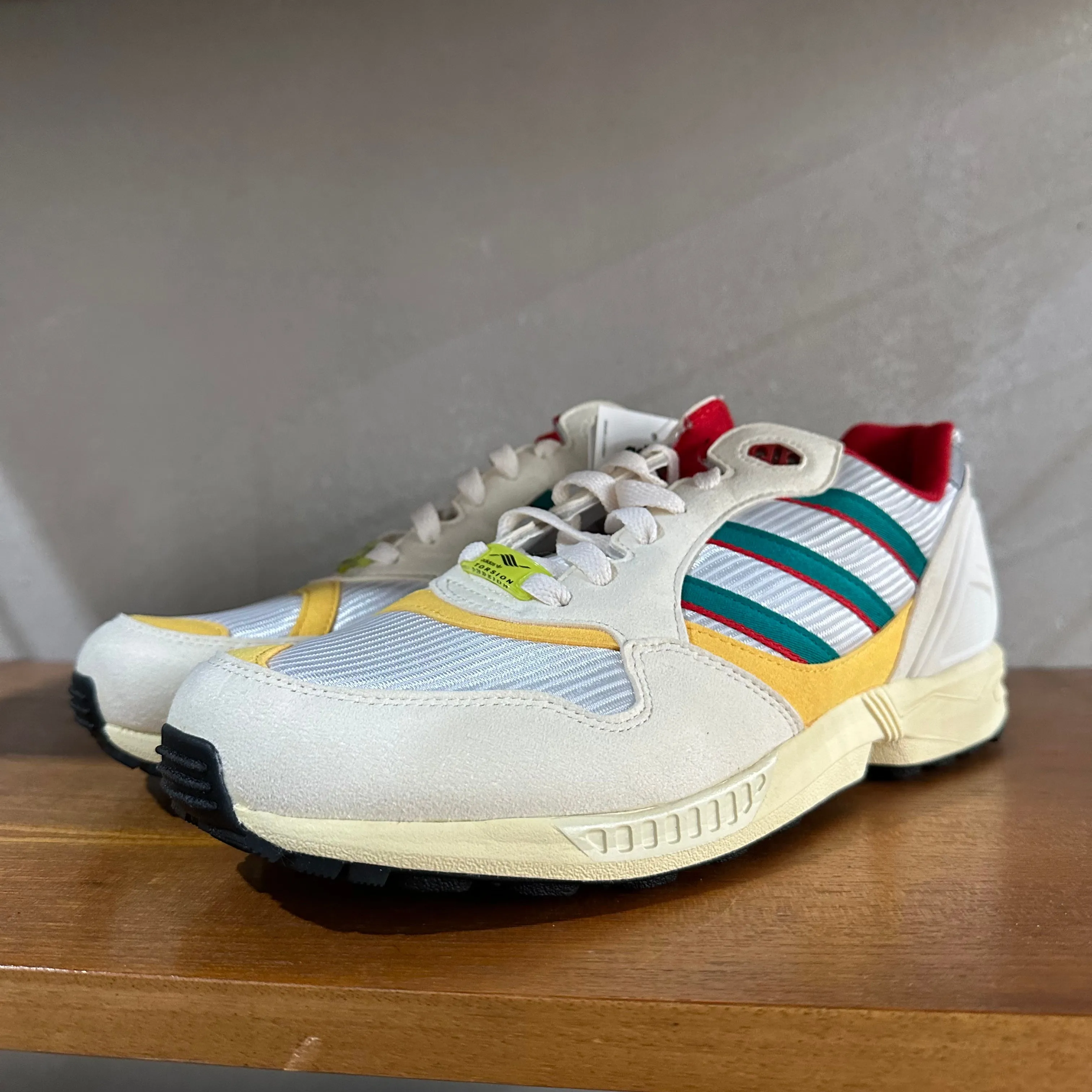 adidas ZX 6000 OG Trainers Cream / Red / Yellow - uk 9.5