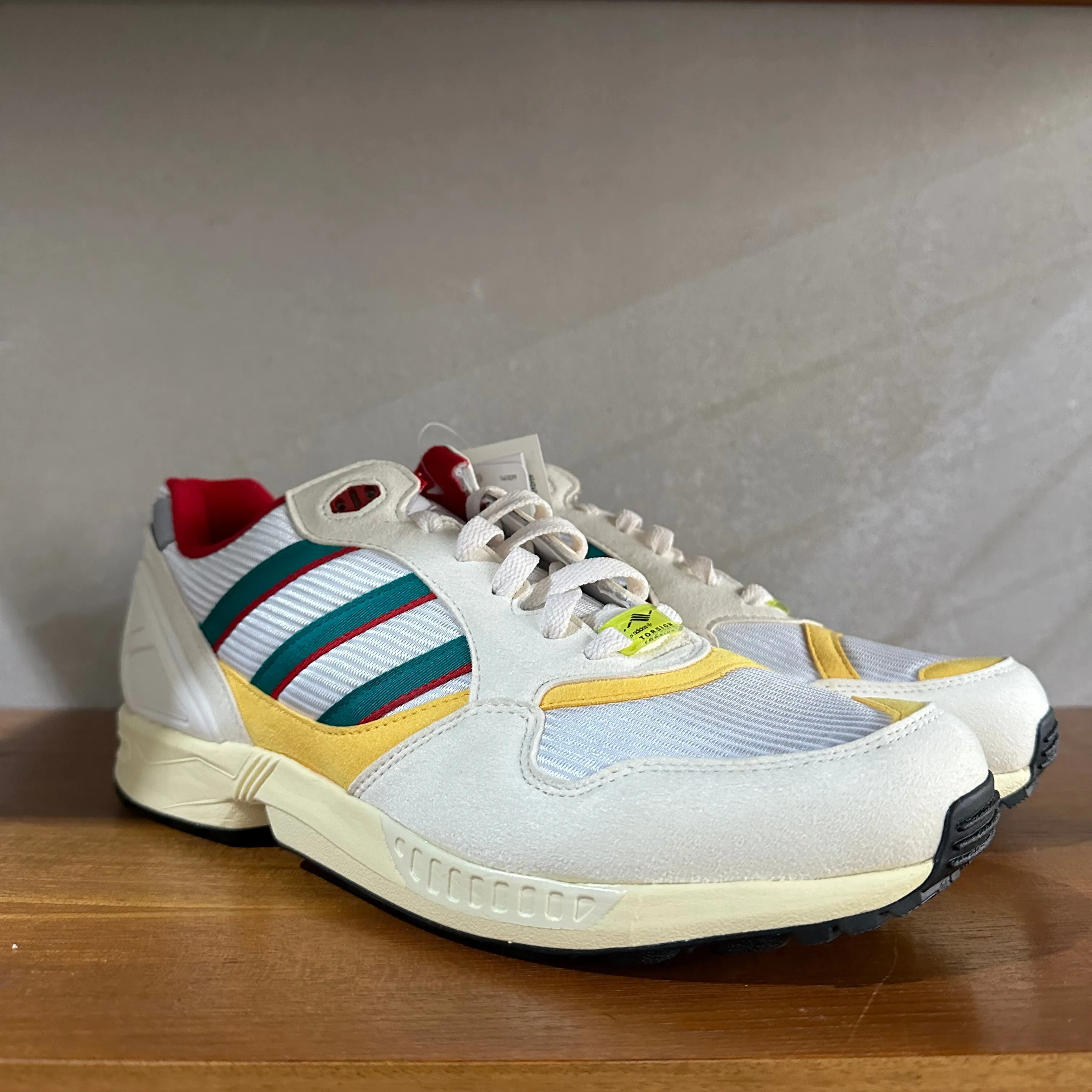 adidas ZX 6000 OG Trainers Cream / Red / Yellow - uk 9.5