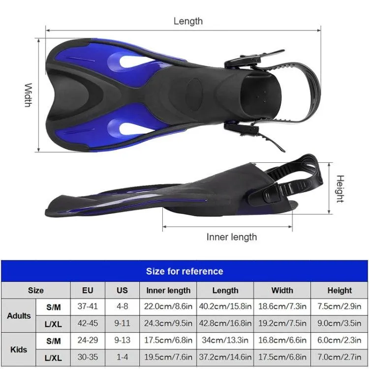 Adjustable Snorkeling Fins for Adults and Teens