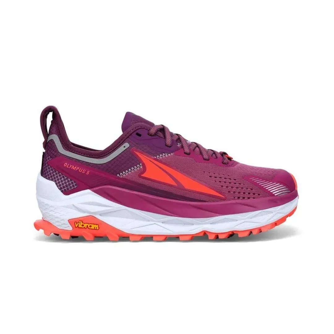 Altra Women's Olympus 5 Trail Running Shoes (Purple Orange)