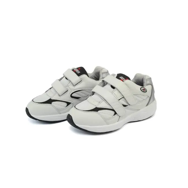 Answer2 554-3V White/Navy - Men's Athletic Walking Shoes with Staps