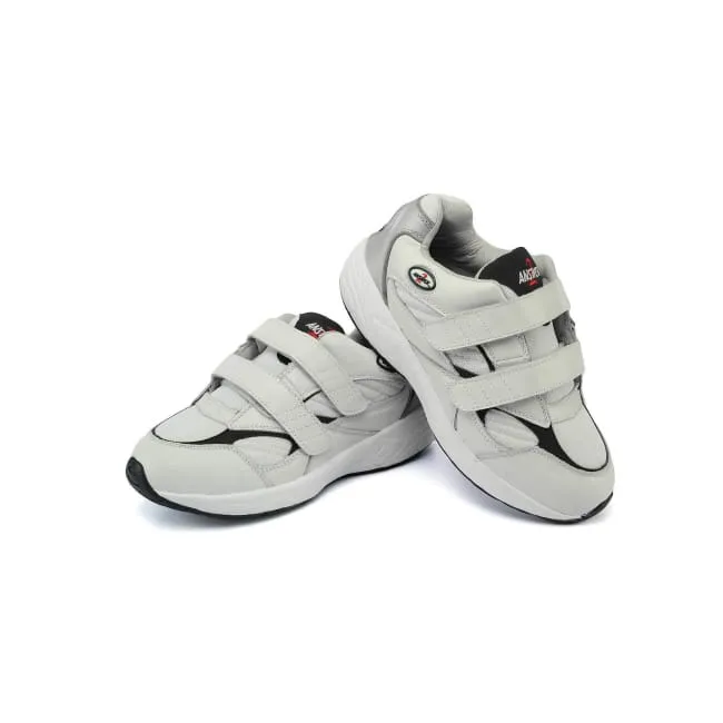 Answer2 554-3V White/Navy - Men's Athletic Walking Shoes with Staps