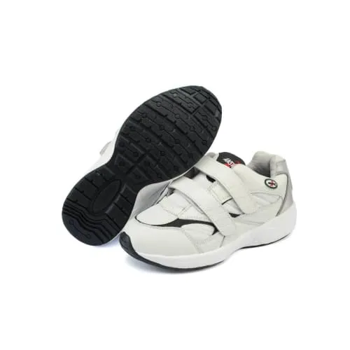 Answer2 554-3V White/Navy - Men's Athletic Walking Shoes with Staps