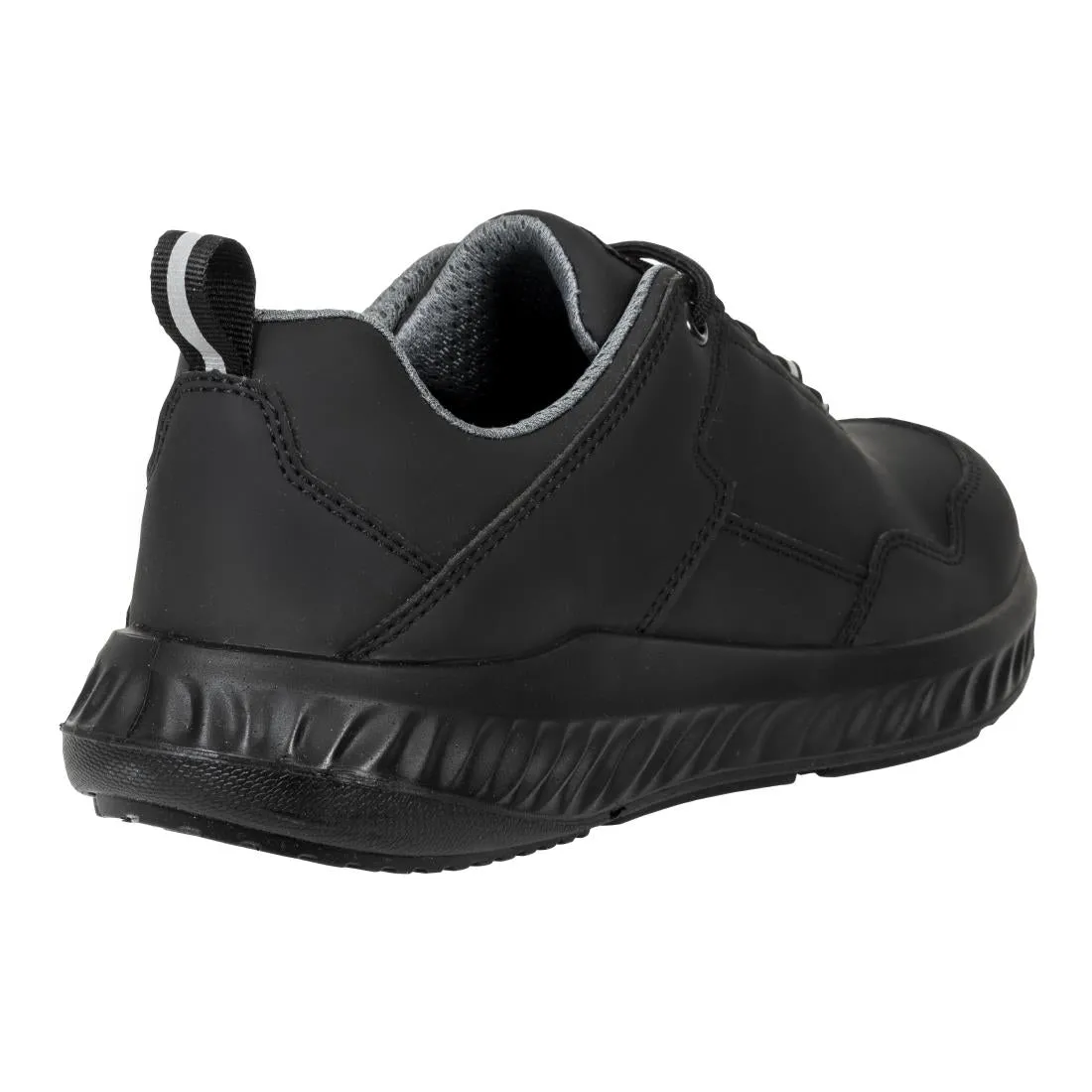 BA064-37 Slipbuster Recycled Microfibre Safety Trainer Matte Black - BA064