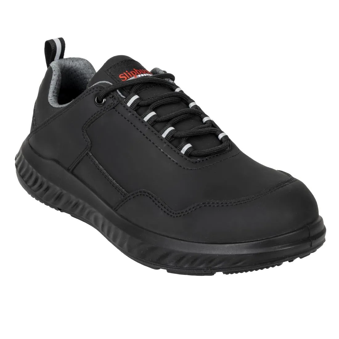 BA064-37 Slipbuster Recycled Microfibre Safety Trainer Matte Black - BA064