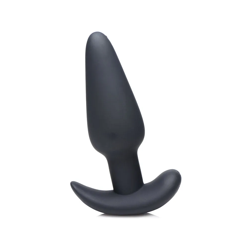 BANG! 21X Vibrating Silicone Butt Plug with Remote Control Black