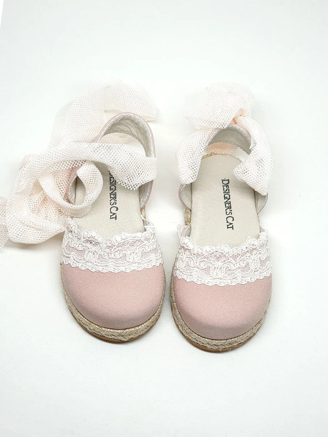 Baptismal Baby shoe Espadrille-Girl-CARMEN Pink