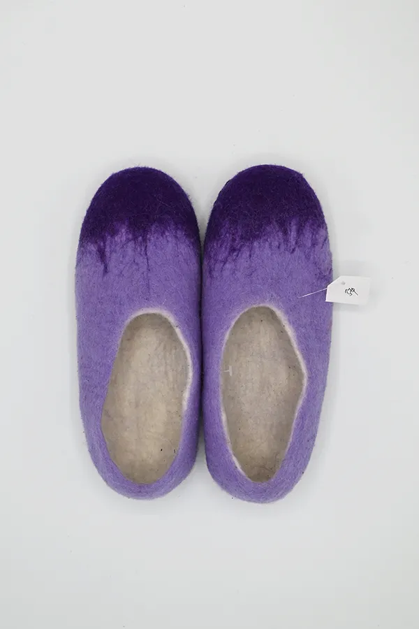 Blended Felt Wool Closed Back Slippers