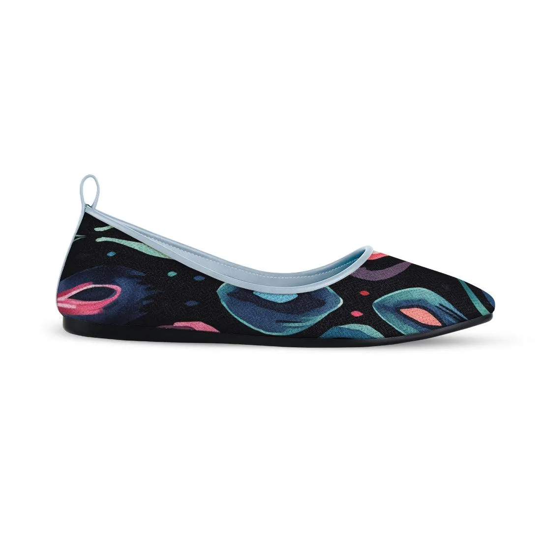 Blue Round Toe Shoe Aquatic