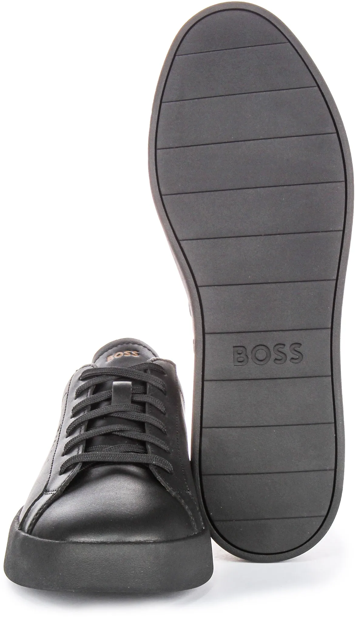 Boss Belwar Tennis Leather In Black For Men