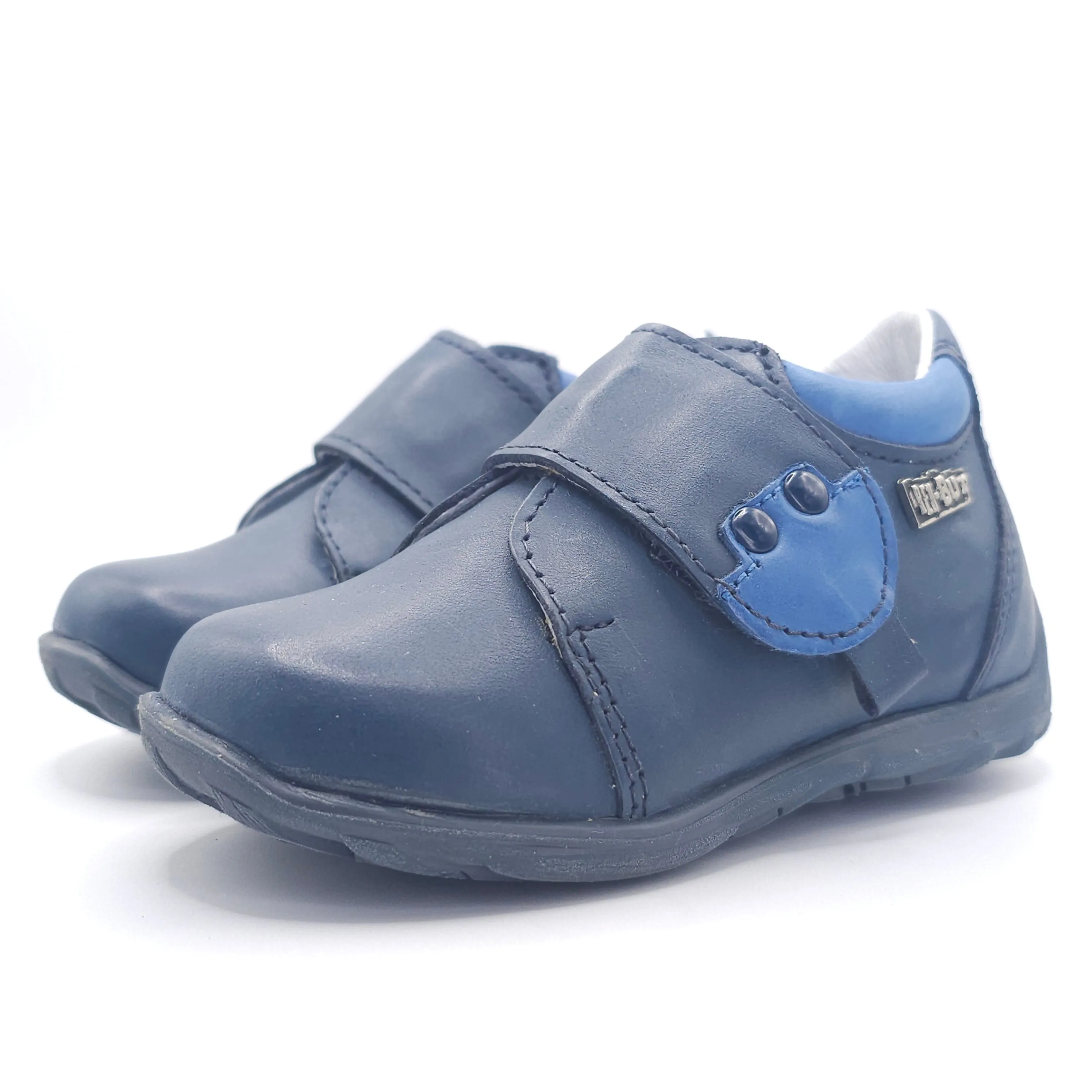 Boys Velcro Shoe In Blue Navy