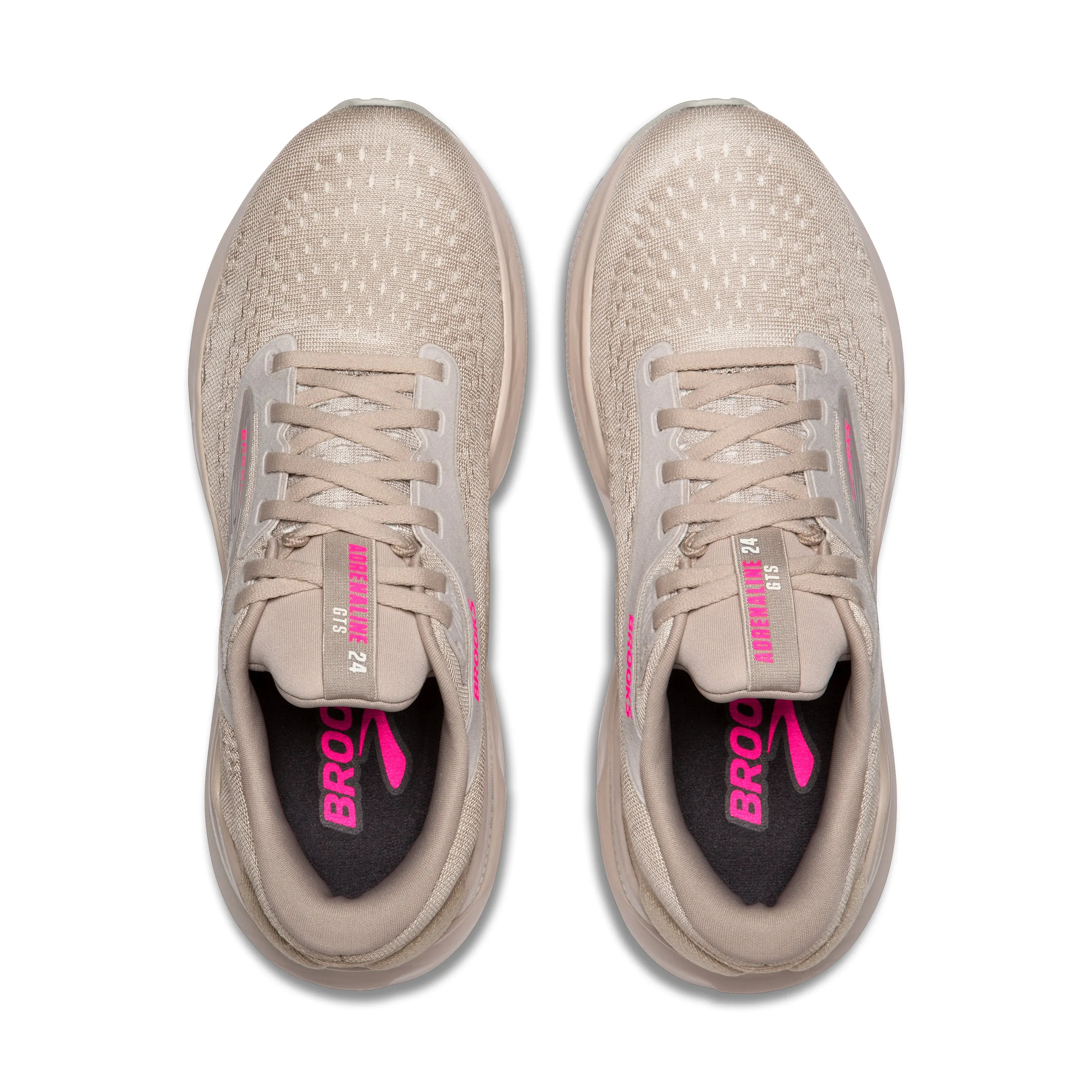 Brooks | Adrenaline GTS 24 | Women's | Chateau Grey/Coconut/Pink