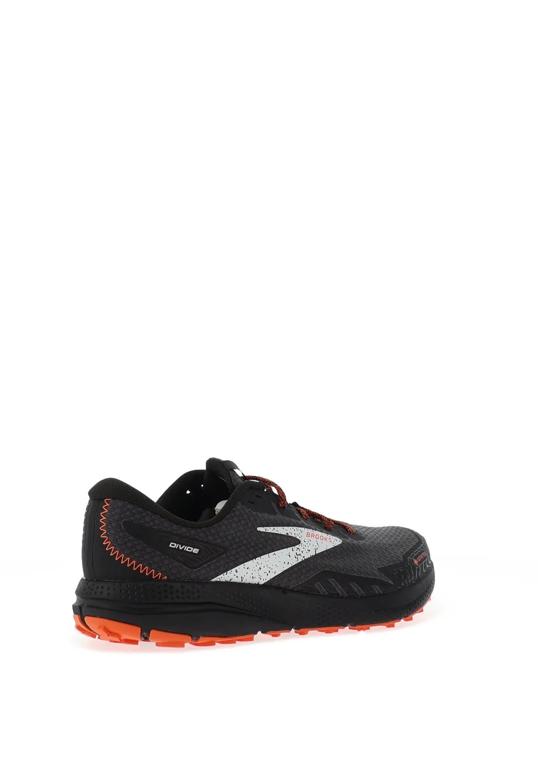 Brooks Mens Divide 4 GTX Running Shoes, Black & Firecracker