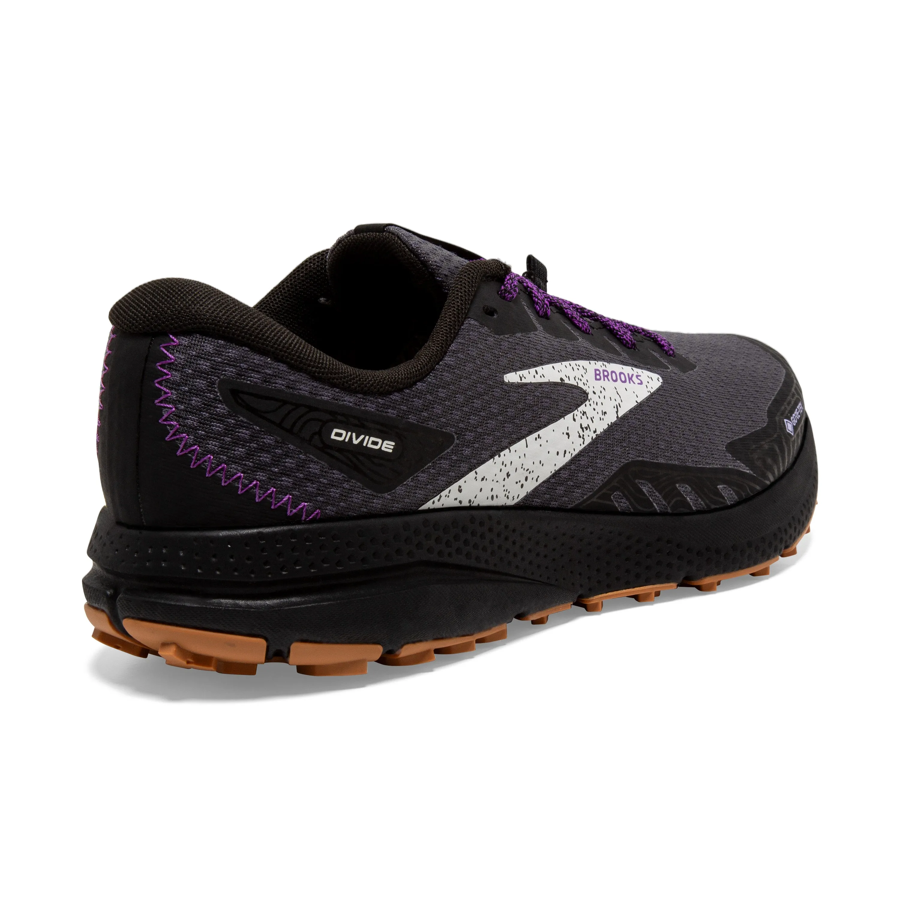 Brooks Womens Trainer Divide 4 GTX Black/Blackened Pearl/Purple