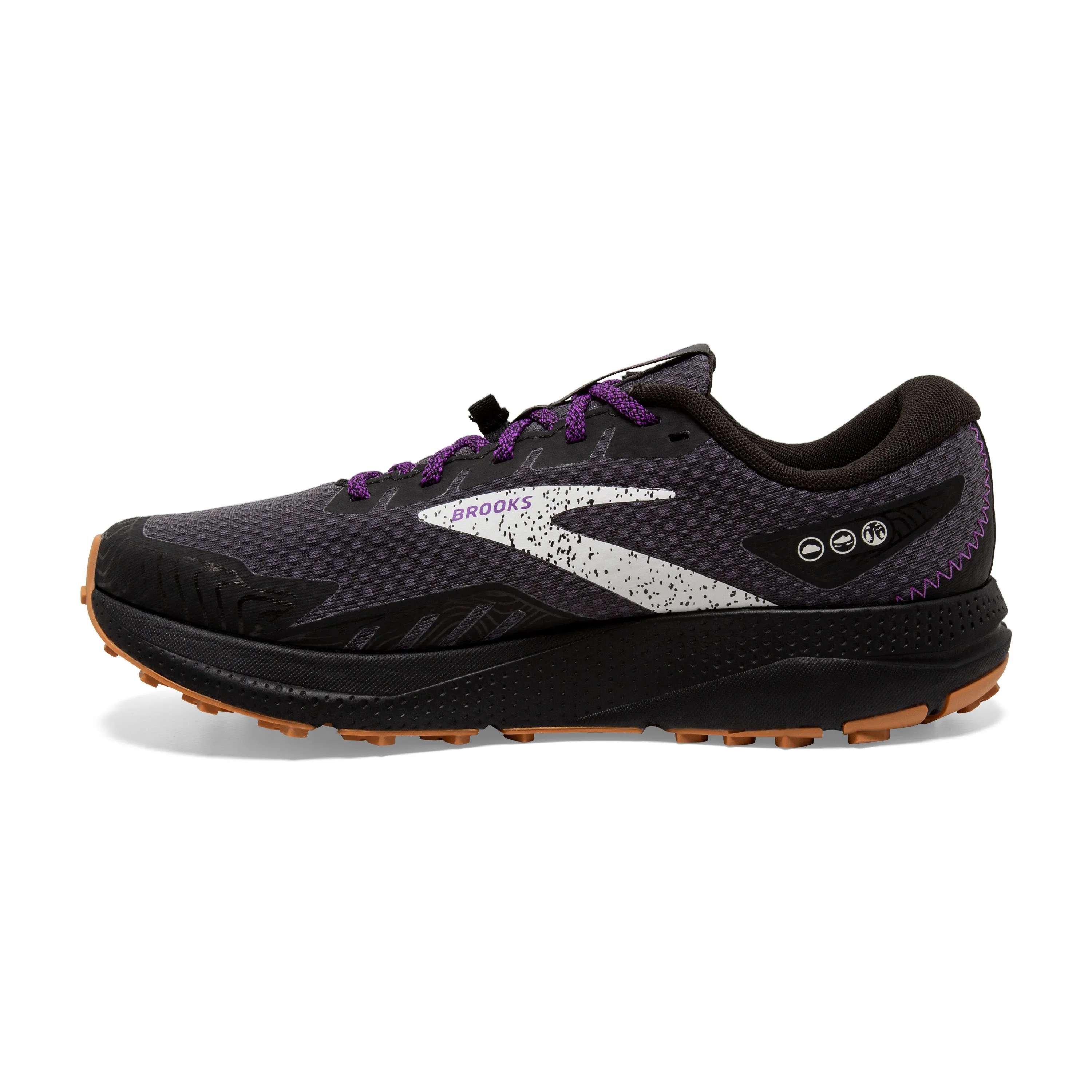 Brooks Womens Trainer Divide 4 GTX Black/Blackened Pearl/Purple