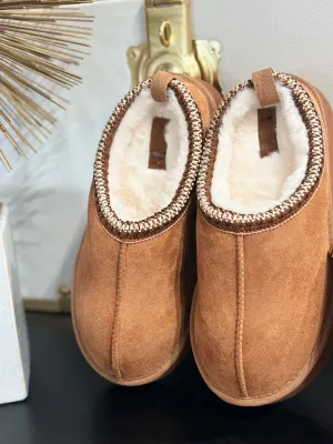 Charlie Taz Platform Slipper - Tan