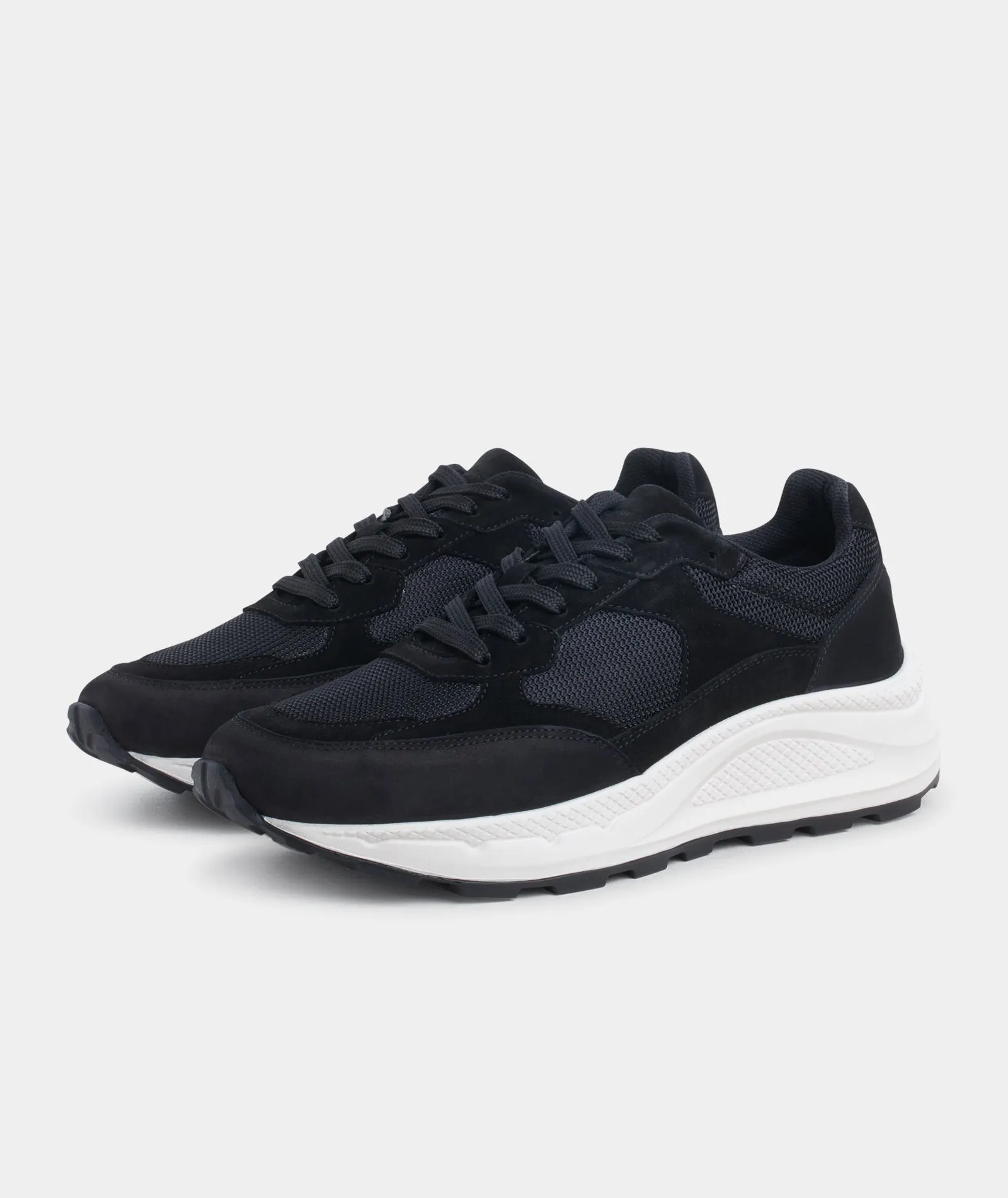 City Runner - Black Suede/Textile