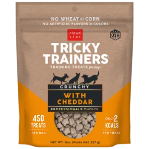 Cloud Star Tricky Trainers Crunchy Dog Treats Cheddar Flavor 227g