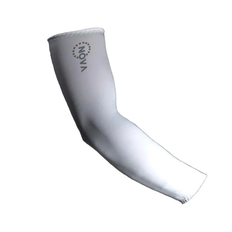 Cool-Dry Sun Protective Golf Arm Sleeves, White, SPF 50  UV