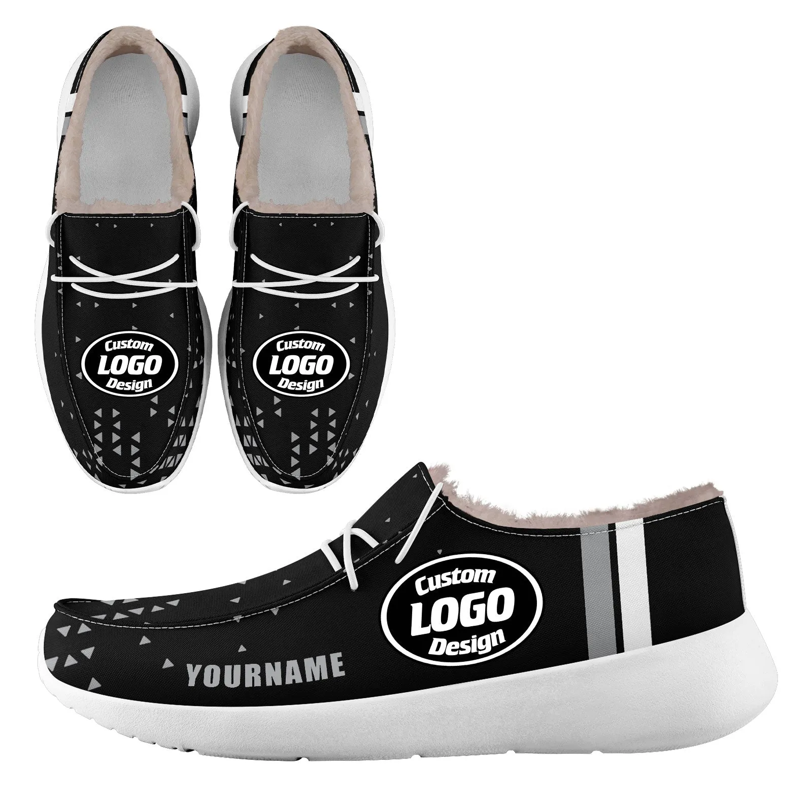 Custom Black Gray Las Vegas Sneaker Shoes Combo Offer Personalized Combo ZH-D020289-20