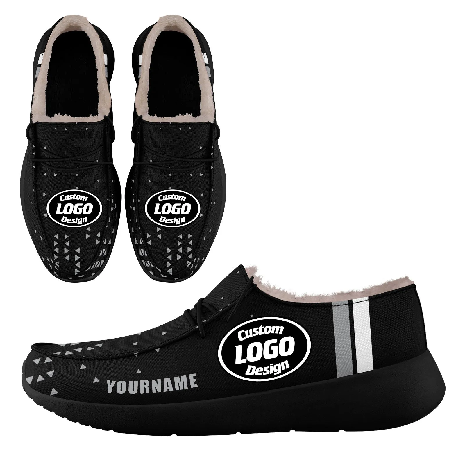 Custom Black Gray Las Vegas Sneaker Shoes Combo Offer Personalized Combo ZH-D020289-20