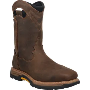 Dan Post Waterproof Brown Thunderbird Broad Square Toe Work Boots for Men