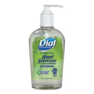 Dial® Professional Antibacterial Hand Sanitizer with Moisturizers (7.5 oz Pump Bottles) - Case of 12