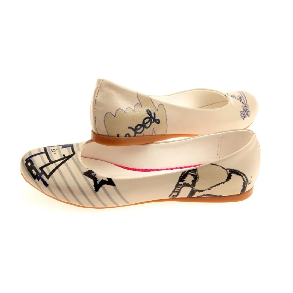 Dog And Boy Ballerinas Shoes 1014