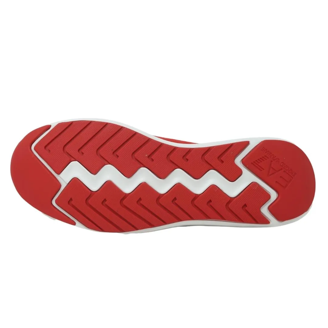 EA7 Eagle Logo Lace Runner Red Trainers