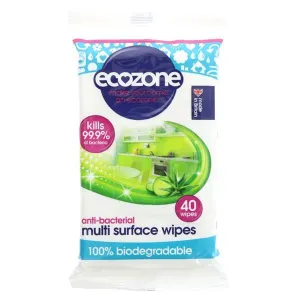 Ecozone Antibacterial Surface Wipes 40s