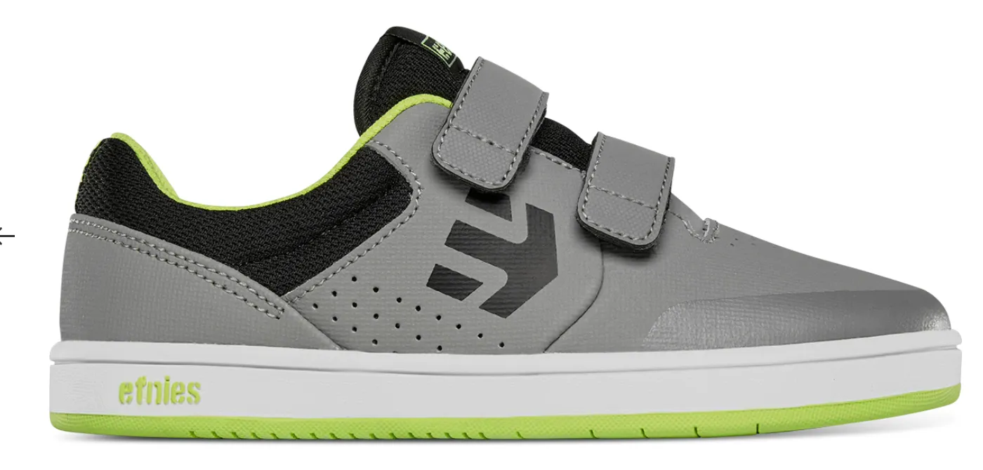 Etnies Marana Little Kids- Grey/Lime/White-