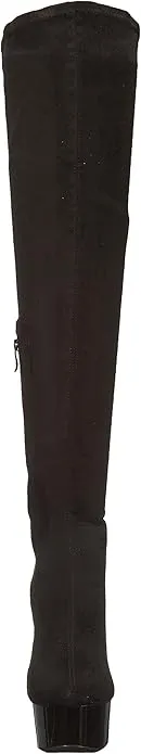 Fare-609 Lace-Up Back Thigh High Platform Boots