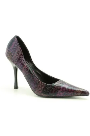 Fashion Print Pump-Black