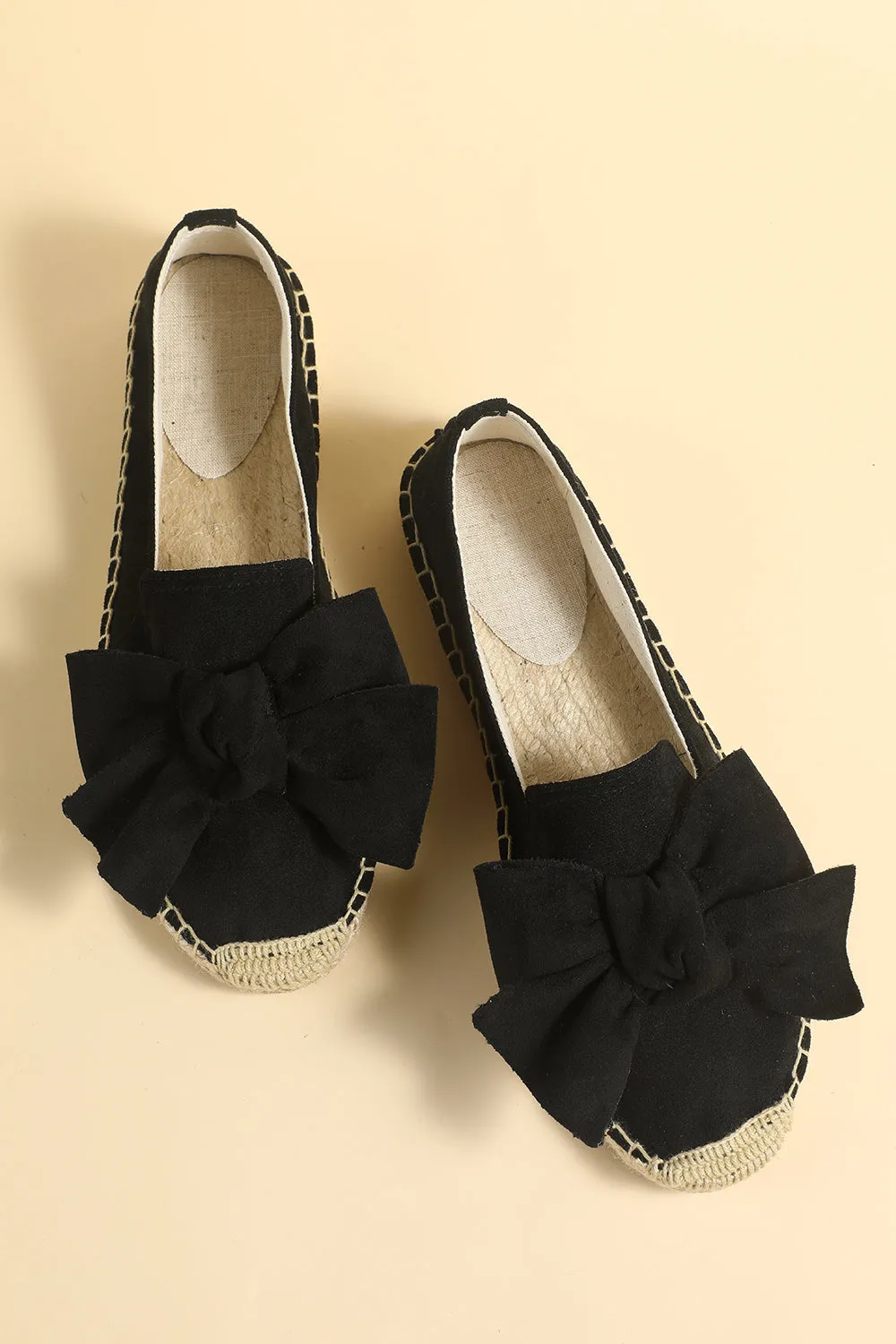 Flat Straw Linen Shoes