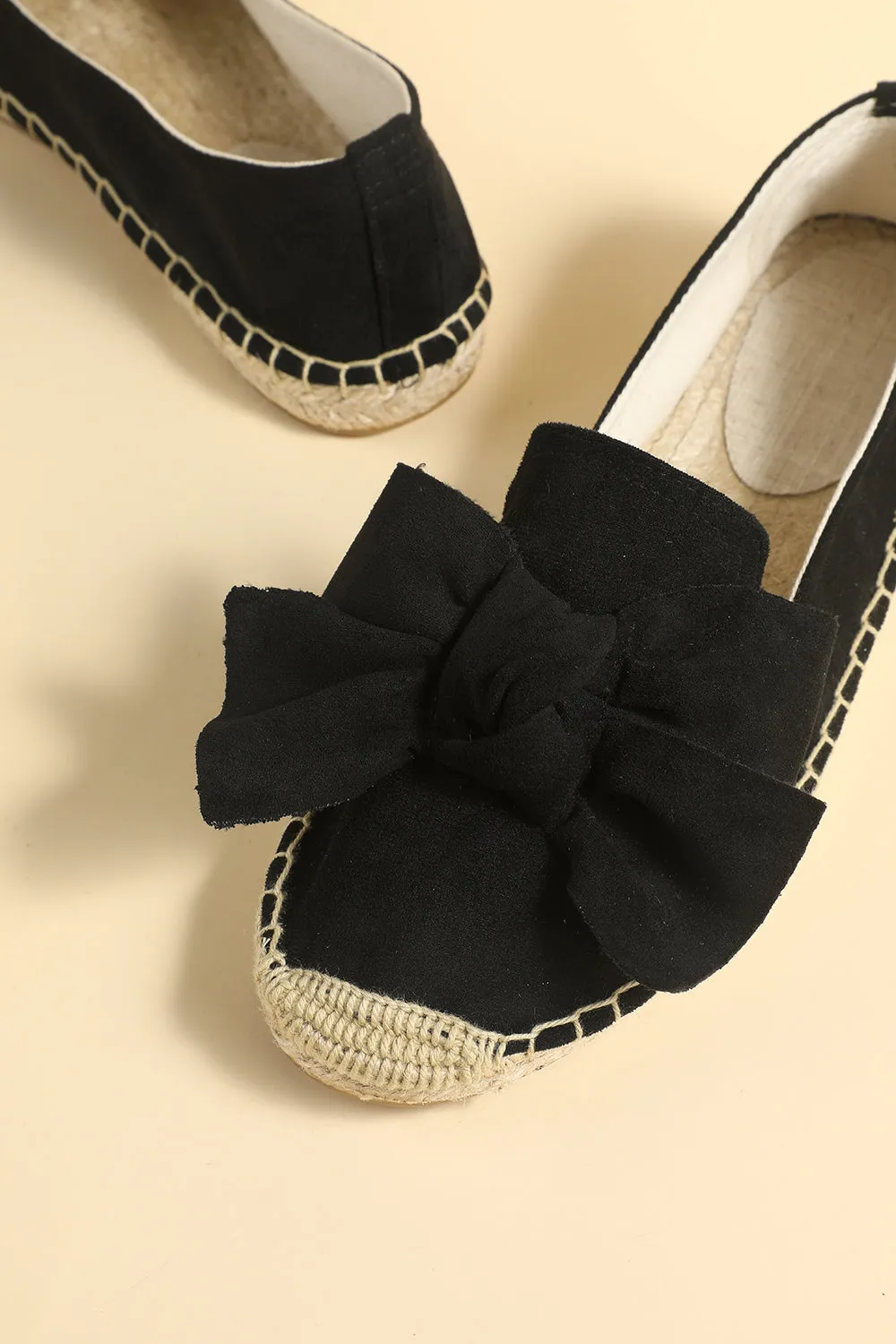 Flat Straw Linen Shoes