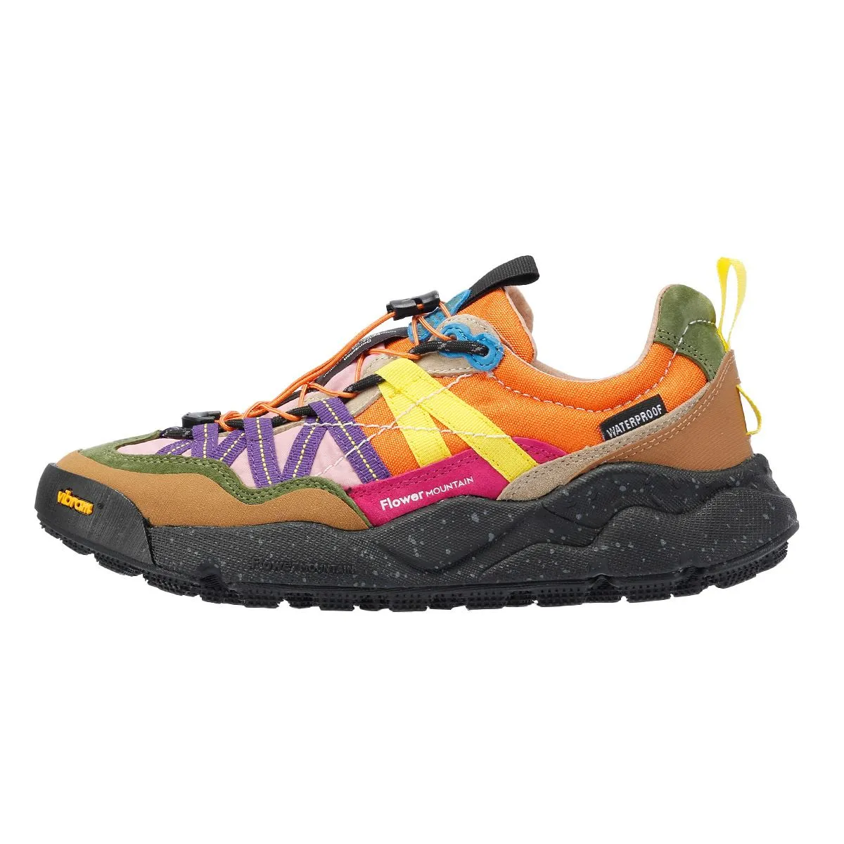 Flower Mountain Iwano Suede/Nylon Orange Trainers