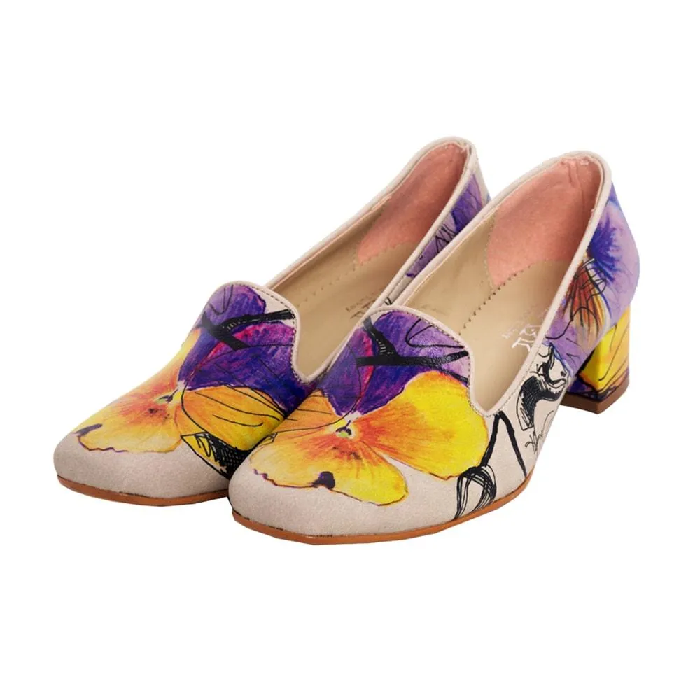 Flowers Career Heel Shoes DB114