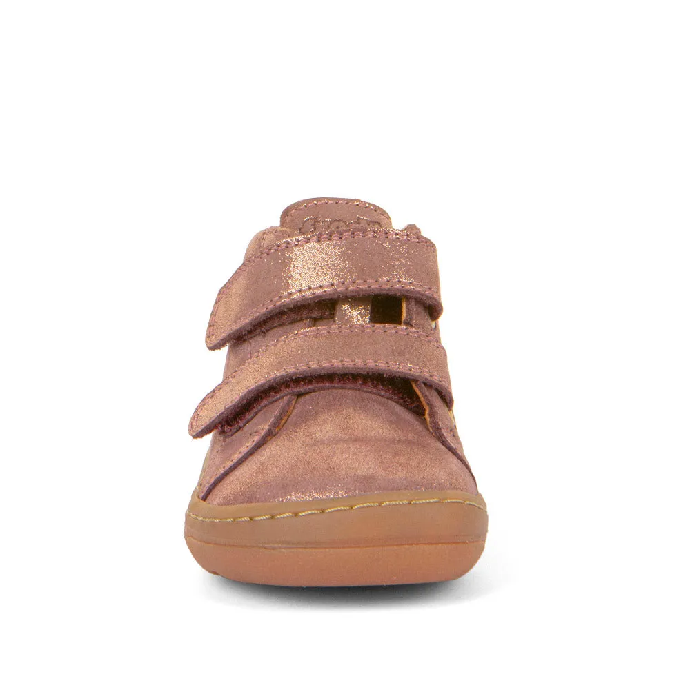 Froddo Girl's First Step Laces Barefoot Shoes - Pink/Gold