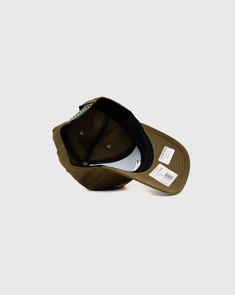 Frog Dino Logo 5 Panel Hat - Olive