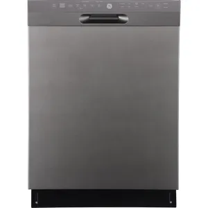 GE 24" Built-In Front Control Dishwasher with Stainless Steel Tall Tub Slate - GBF655SMPES