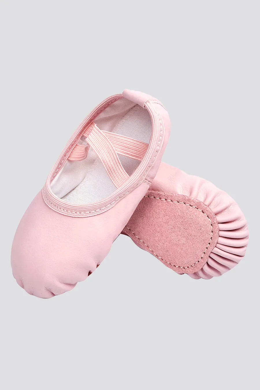 Girl's PU Full Leather Ballet Shoes (Full Sole)