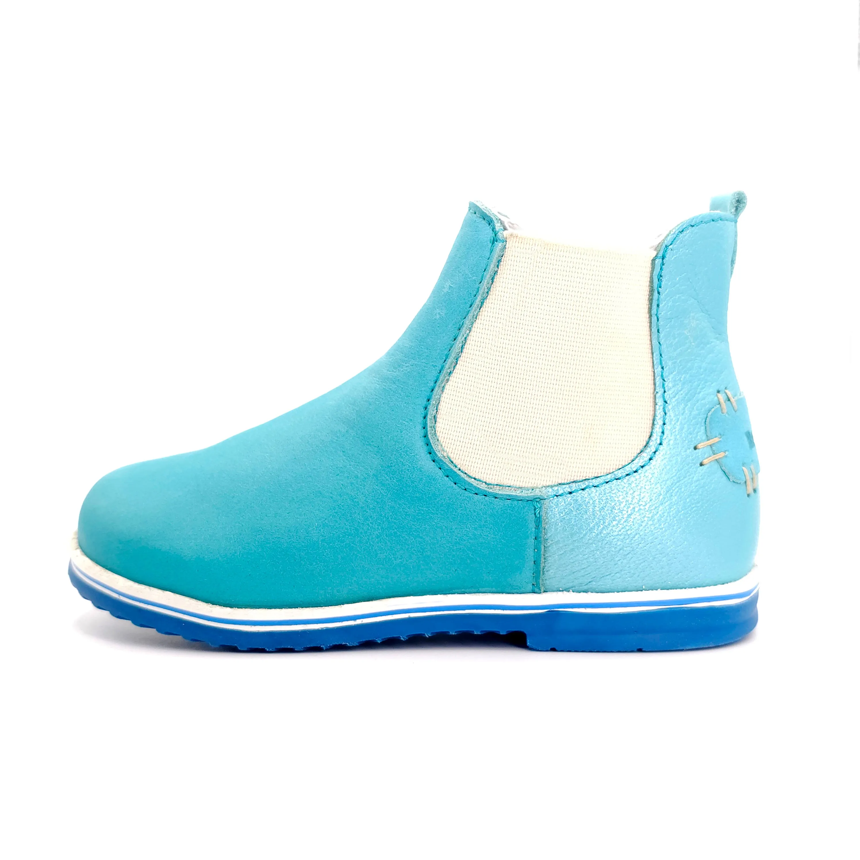 Girls Turquoise Chelsea Bootie