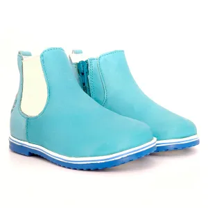 Girls Turquoise Chelsea Bootie